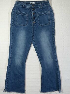 O’Neill Womens Y2K Button Fly Jeans Size 31 High Rise Medium Wash Denim